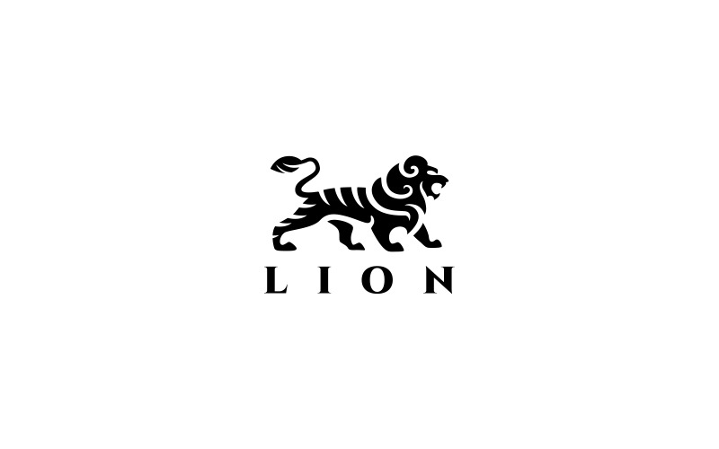 狮子徽标模板