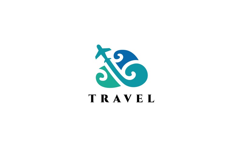 Szablon Logo podróży lotniczych