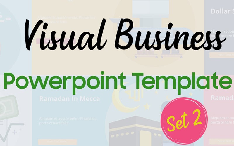 Szablon programu PowerPoint Visual-Business-Set-2