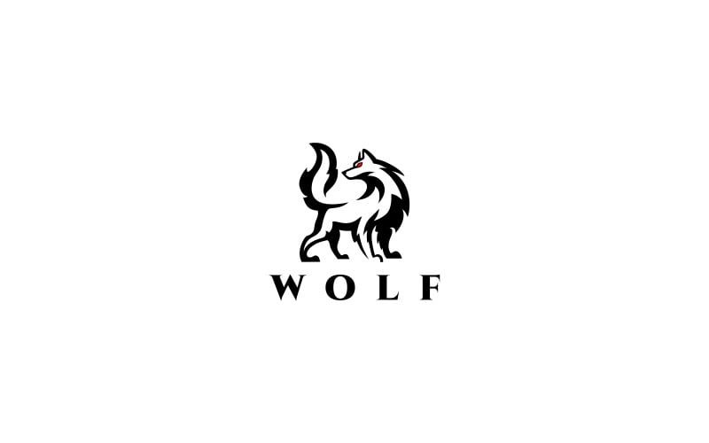 Wolf logó sablon