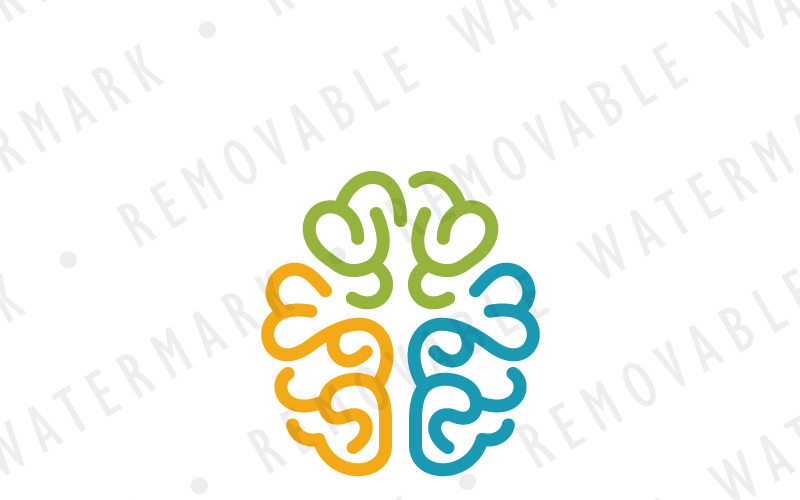 Collectieve intellectuele logo sjabloon