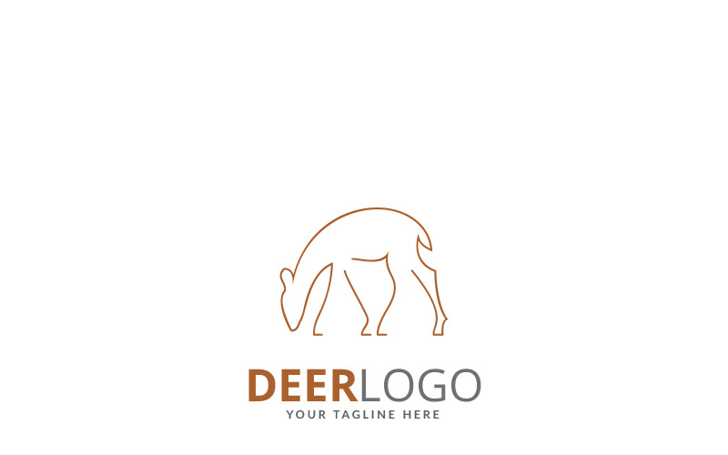 Download Шаблон логотипа "Deer Brand Logo Template" / Deer Brand Logo Template - Шаблон логотипа на тему графика animal big brand buck clubs deer head exclusive forest hunt hunting jungle modern nature rustic stag traditional vector wild wisdom