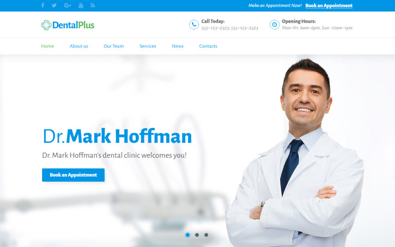точный шаблон html целевой страницы стоматологической клиники