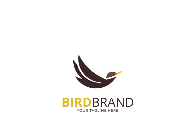 Flying Bird Brand Logo Template 71102 TemplateMonster