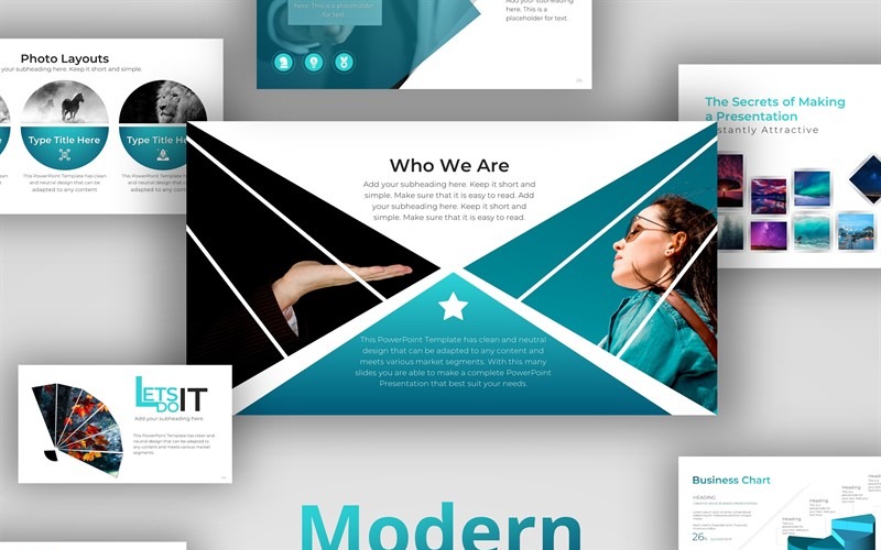 Modern ontwerp PowerPoint-sjabloon