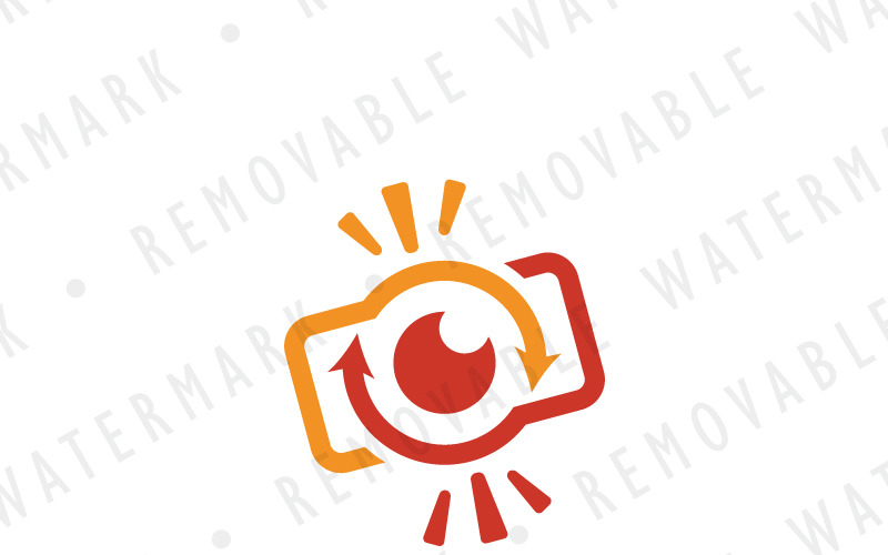 Download Шаблон логотипа "Photo Share Logo Template" / Photo Share Logo Template - Шаблон логотипа на тему графика photography eye technology photo camera link share trade monitoring logo design template sensor synergy shutter optics engineering security sync electronics