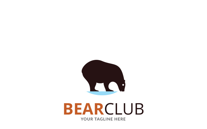 Шаблон логотипа Bear Club