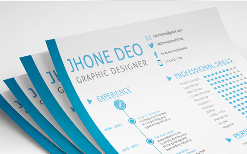 Download Резюме "Swiss Style One Page Resume Template" / Swiss Style One Page Resume Template - Резюме на тему графика 8.5x11 clean curriculum vitae cv easy editable elegant letter minimal modern resume simple simplified white swiss swissstyle template psd download