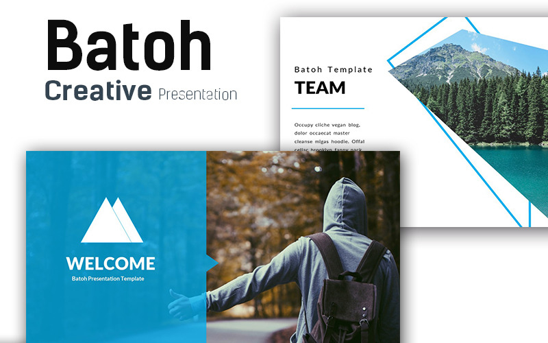 Batoh Modern PowerPoint modello