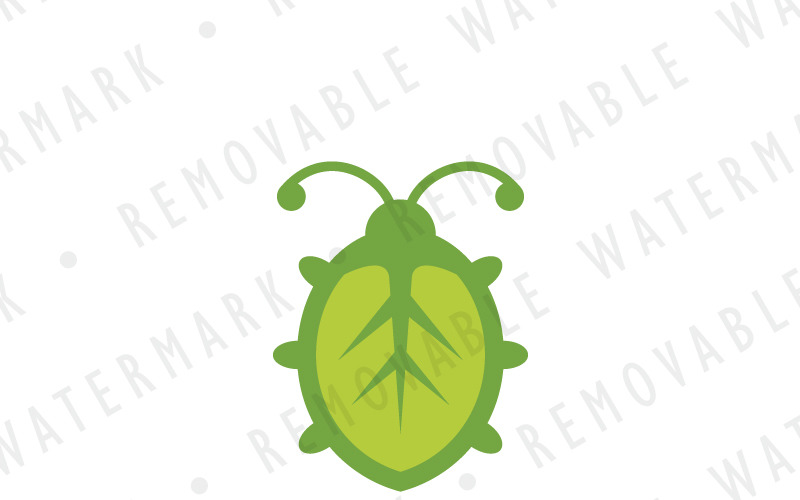 Download Шаблон логотипа "Bug Leaf Logo Template" / Bug Leaf Logo Template - Шаблон логотипа на тему графика bug green plant ecology leaf food environment farm organic insect beetle pest gardening edible biotechnology agriculture logo design template renewable