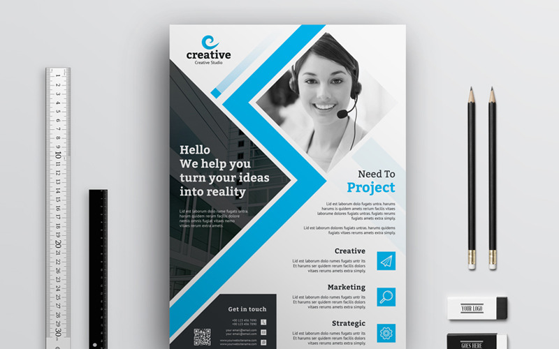Creative Business Flyer - Шаблон фирменного стиля