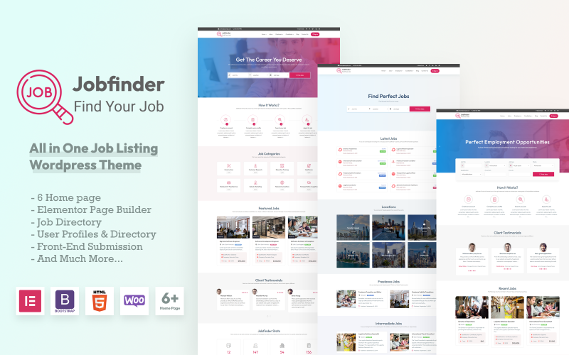 Jobfinder - Job Board WordPress-thema