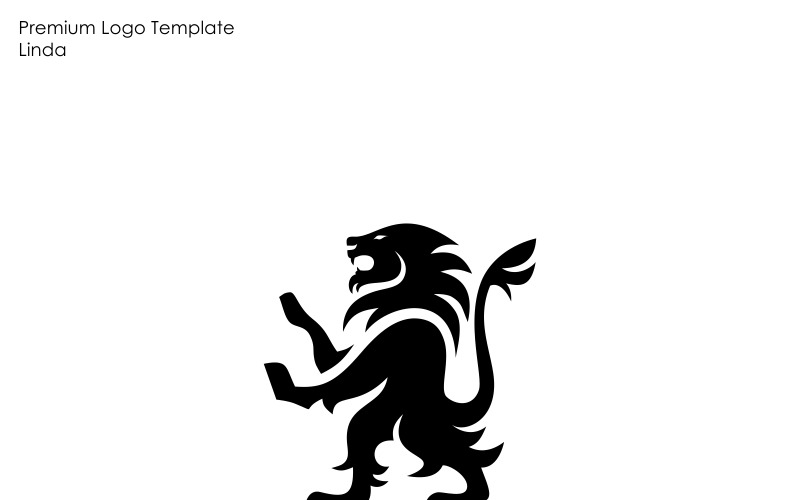 Лев шаблон логотипу