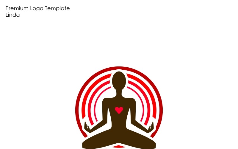 Download Шаблон логотипа "Meditation Logo Template" / Meditation Logo Template - Шаблон логотипа на тему графика breathing logo center creative escape freedom gymnastic gymnastics health logotype man meditation minimalism oriental spiritual practices physical education relaxation soul