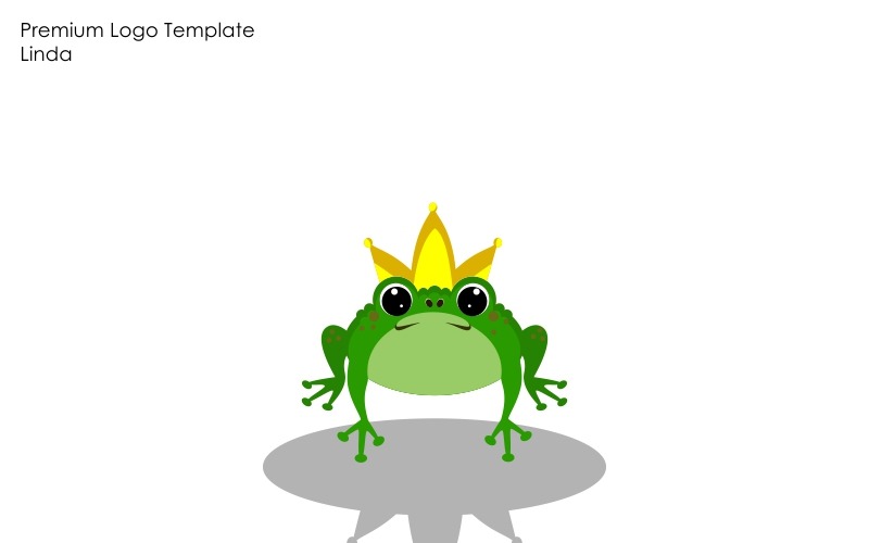 Modèle de logo de grenouille