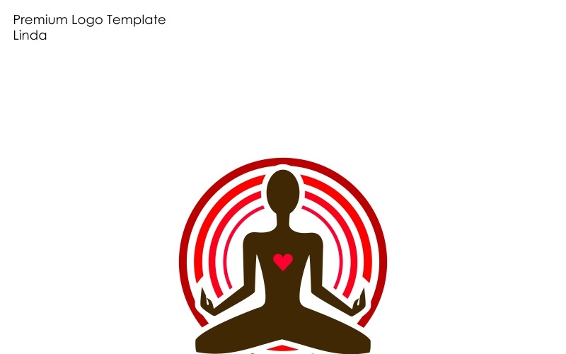 Modèle de logo de méditation