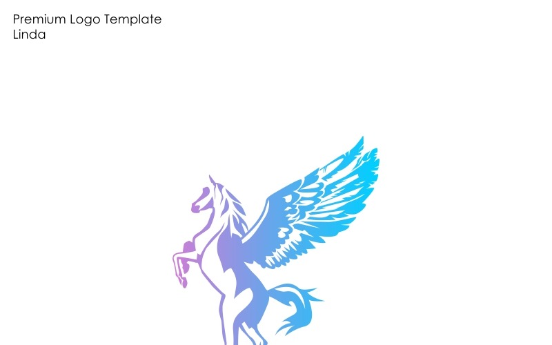 Modello di logo di Pegasus