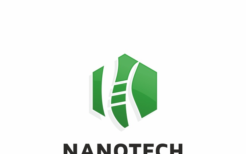 Nanotech DNA Logo Şablonu
