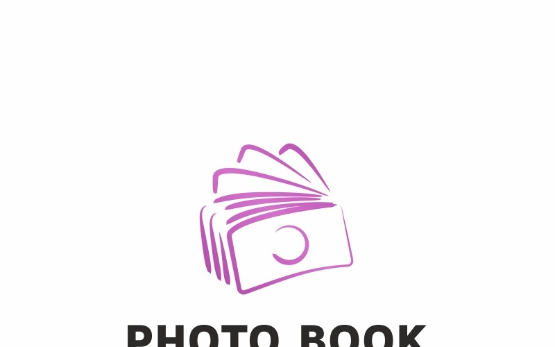 Download Шаблон логотипа "Photo Book Logo Template" / Photo Book Logo Template - Шаблон логотипа на тему графика advertise application apps blog book camera chat communications creative design device film marketing media mobile news photo album sharing photographer
