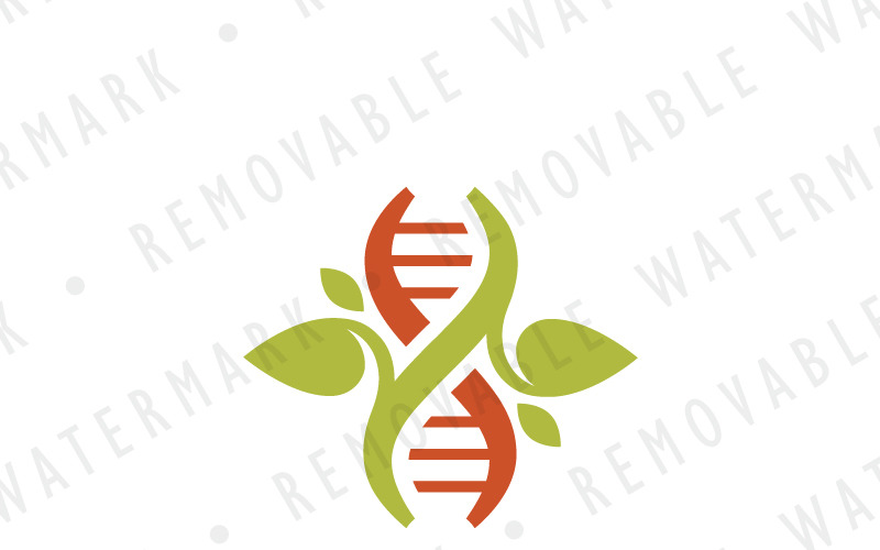 Plantilla de logotipo de Genética de la vida