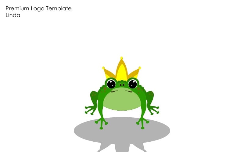 Шаблон логотипа лягушка