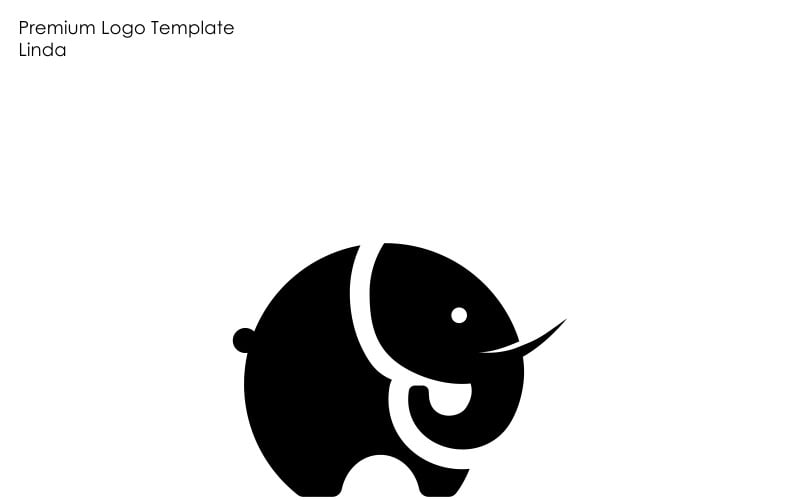Слон логотип шаблон