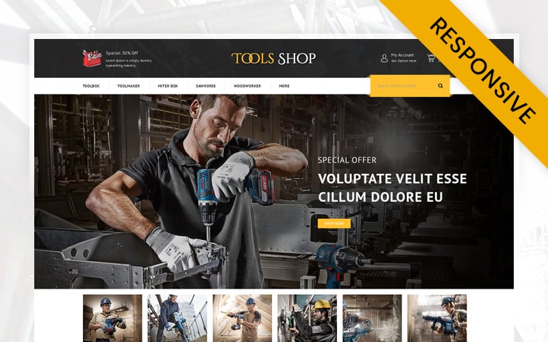 Tools Shop OpenCart Responsive Template