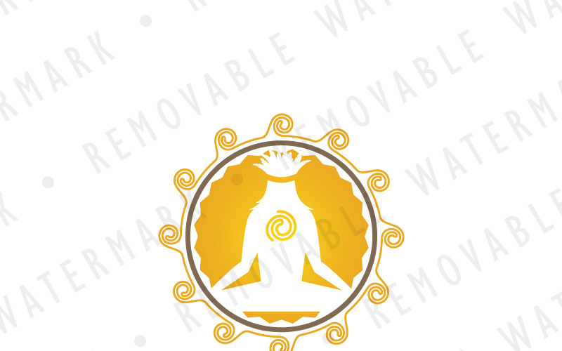 Download Шаблон логотипа "Tribal Meditation Logo Template" / Tribal Meditation Logo Template - Шаблон логотипа на тему графика energy sun peace yoga relax harmony human balance meditation native logo design template wellness indian enlightenment nirvana tribal shaman contentment