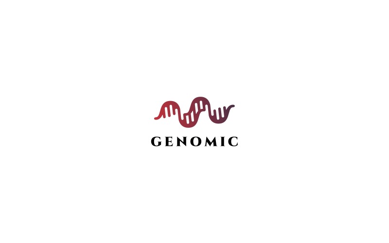 ДНК логотип шаблон