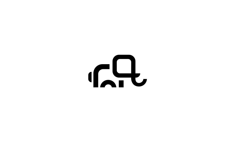 Download Шаблон логотипа "Elephant Logo Template" / Elephant Logo Template - Шаблон логотипа на тему графика minimal minimalism brand branding corporate elephant logo identity logotype mimal minimalist new pro professional shop store story studio toy web,elephant,animal,unique,minimal,outline,wild,a
