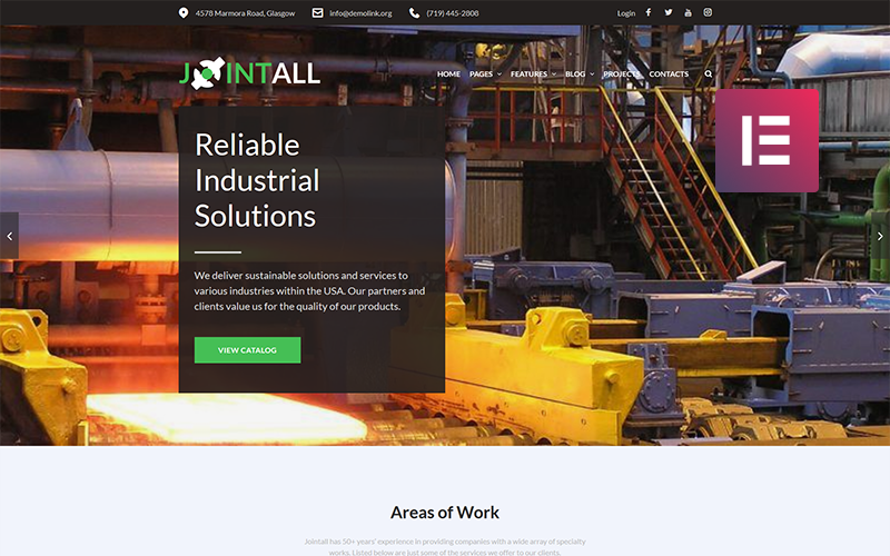 Jointall - Construction Company WordPress Elementor Theme