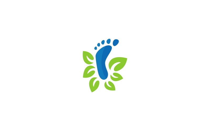 Modello di logo di cura del piede