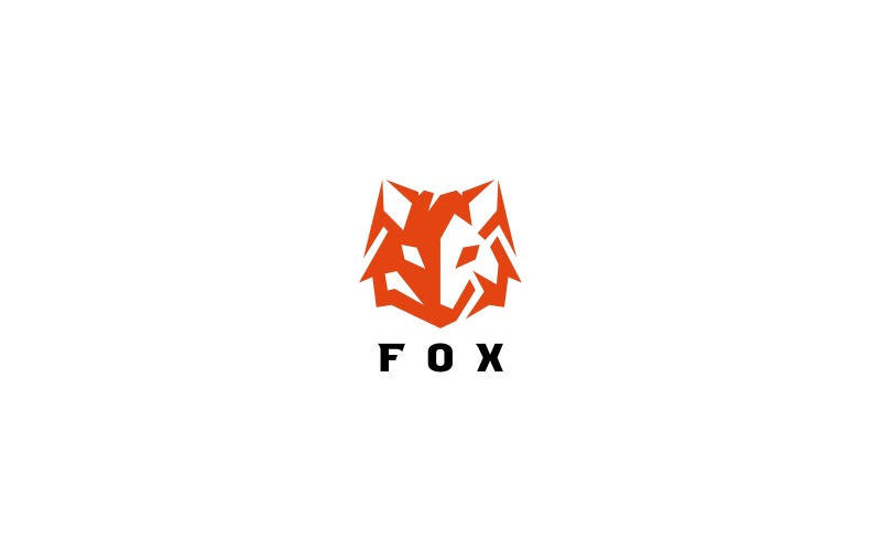 Modello di logo di Fox