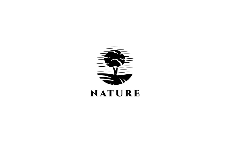 Modello di logo di natura