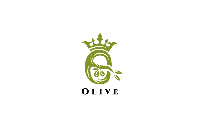 Modello di logo di oliva