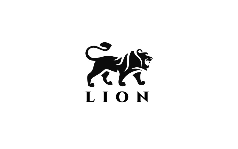 Шаблон логотипа льва