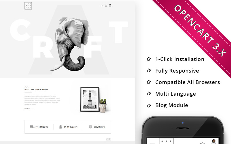 адаптивный шаблон opencart