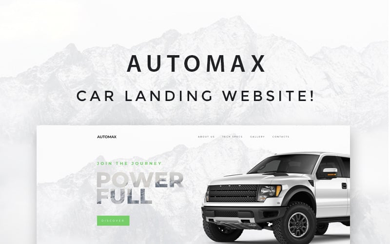 Automax - Tema WordPress Elementor reattivo per l'atterraggio dell'auto