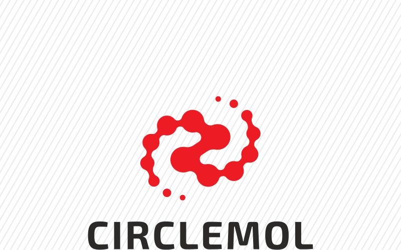 Download Шаблон логотипа "Circlemol Logo Template" / Circlemol Logo Template - Шаблон логотипа на тему графика analysis analytics application atom atomic marketing banking biz logo branding business consultant core economic growth market metrics money nuclear profit
