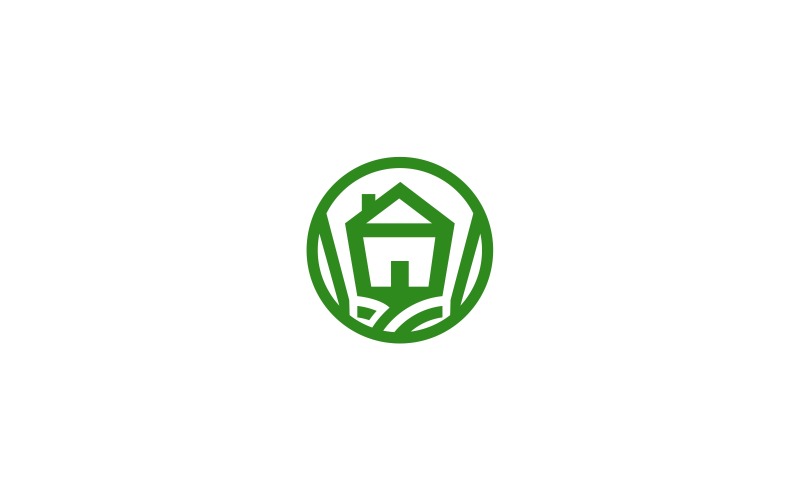 Download Шаблон логотипа "Green House Logo Template" / Green House Logo Template - Шаблон логотипа на тему графика abstract business clean company corporate design eco elegant graphic green home house identity illustration illustrative interior landscape leaf logo minimalist,abstract,building,clean,eco,ec