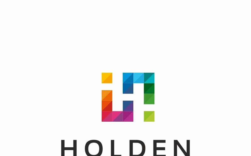 Download Шаблон логотипа "Holden H Letter Logo Template" / Holden H Letter Logo Template - Шаблон логотипа на тему графика broadcast company colorful creative media design digital app entertainment fashion h letter h logo internet mobile multimedia apps online