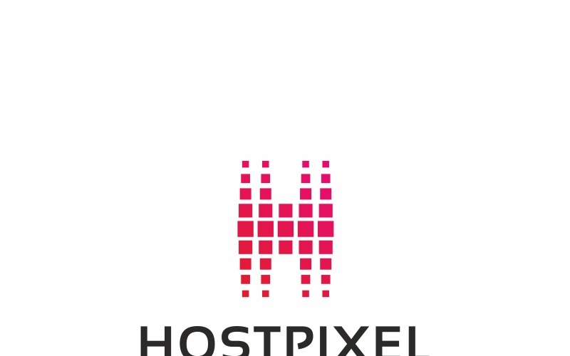 Download Шаблон логотипа "Hostpixel Logo Template" / Hostpixel Logo Template - Шаблон логотипа на тему графика broadcast company colorful creative media design digital app entertainment fashion h letter h logo internet mobile multimedia apps online