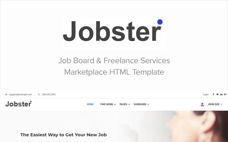 Jobster - Modello di sito Web di bacheca di lavoro
