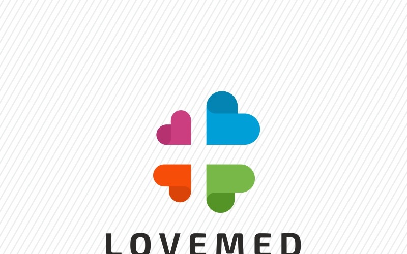 Download Шаблон логотипа "Lovemed Logo Template" / Lovemed Logo Template - Шаблон логотипа на тему графика beat blood city clinic doctor donator donor drugs health heart heartbeat help hospital impulse lab love med media medicine mountains