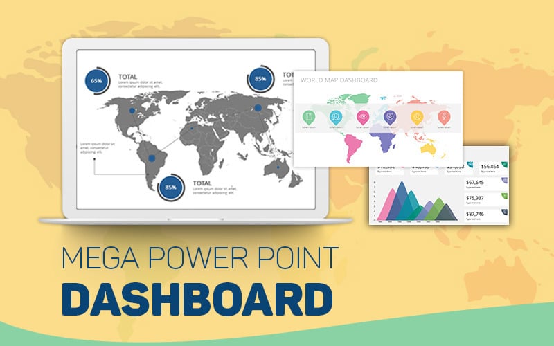 Modelo de PowerPoint para Criador de Mega Dashboard