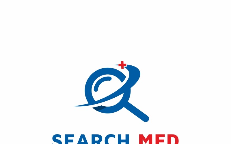 Download Шаблон логотипа "Search Med Logo Template" / Search Med Logo Template - Шаблон логотипа на тему графика business care clinic cross doctor grey health symbol hospital icon med medical company logo medicine modern nurse pharma plus search