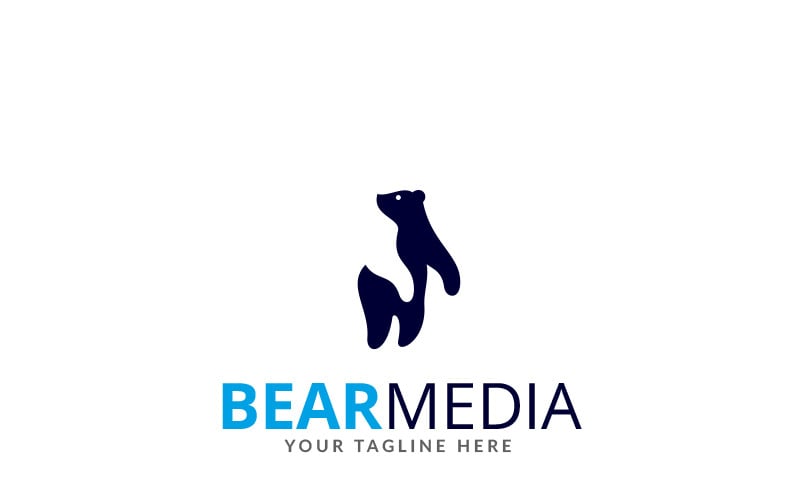 Bear Media Logo Vorlage