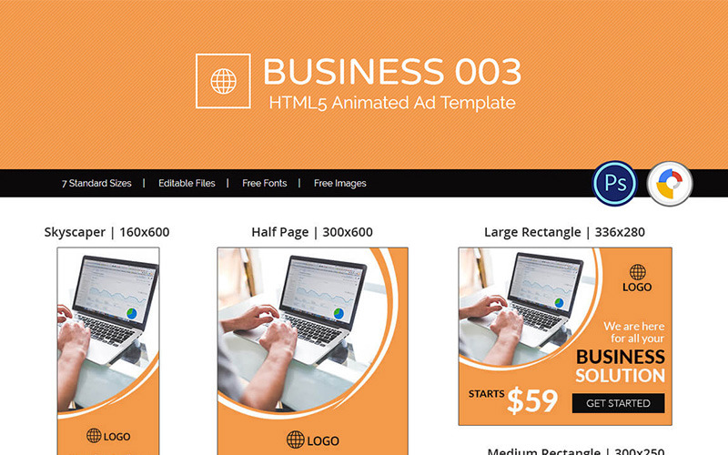 Download Animated Banner "Business 003 HTML5 Ad Animated Banner" / Business 003 HTML5 Ad Animated Banner - Animated Banner на тему графика multipurpose business ad google ads banners templates html5 html animated creative multiuse doubleclick promotion marketing promotional web online
