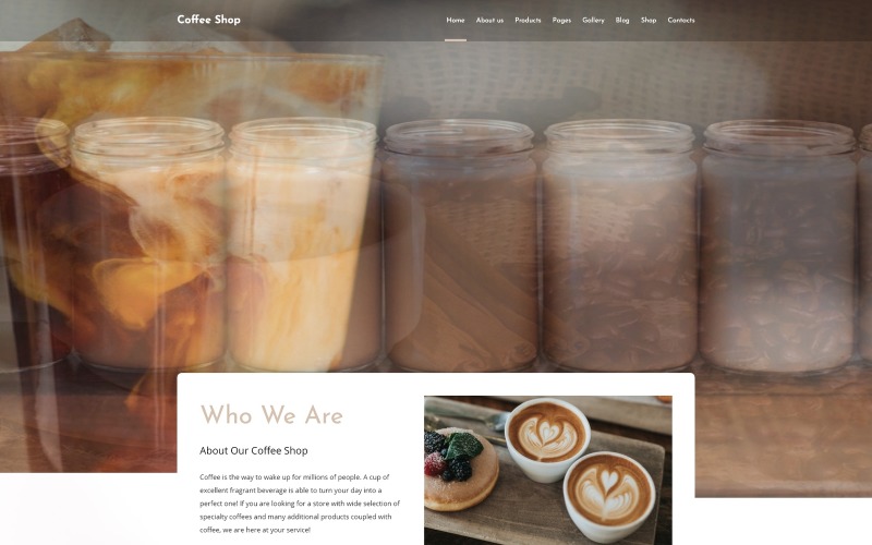 Coffee Shop - Адаптивный шаблон Joomla Coffe House