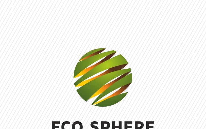 Eco koule Logo šablona